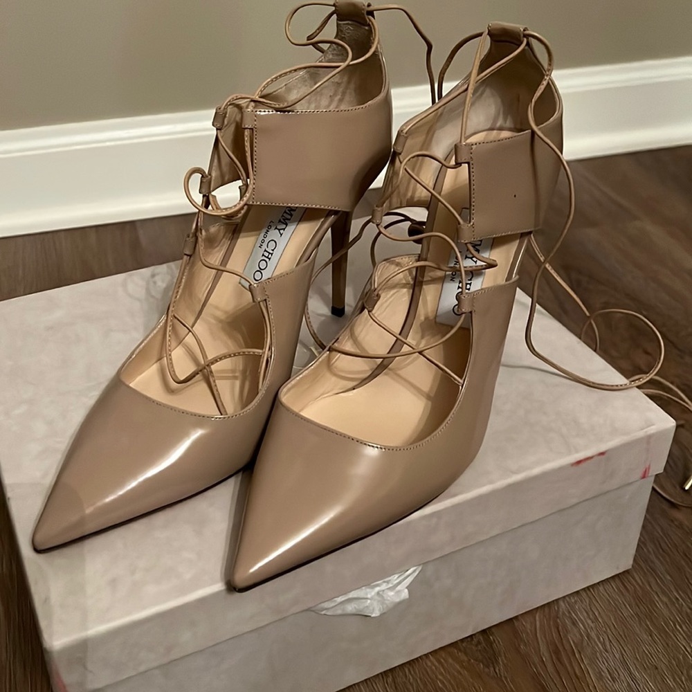 NEW jimmy choo hoops tie up heel - Picture 2 of 4